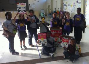 Mayfair Lab School collected 237 pounds of food in November 2014